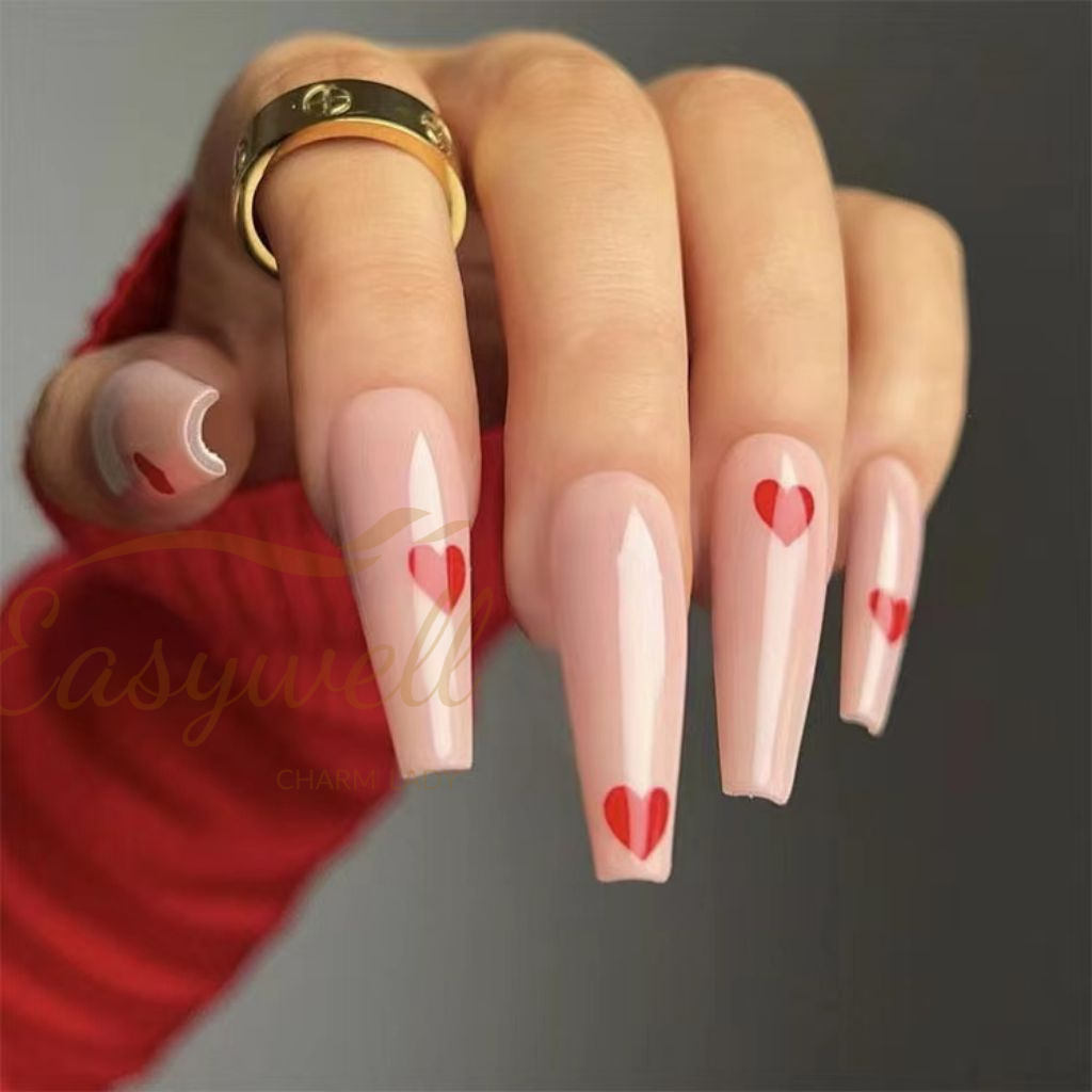 Easywell 28 pcs ice cream press on nails fake nails 
