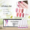 8ml / 0.27floz Nude Nail Gel Polish Factory wholesale 6 colors set