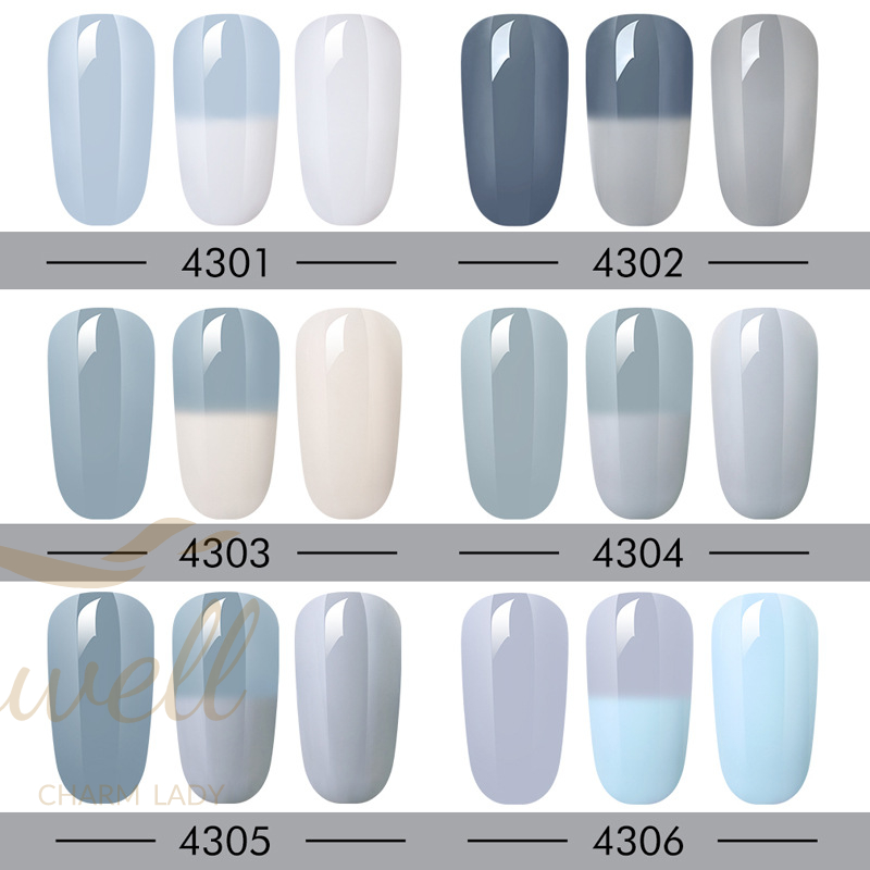 8ml / 0.27floz Gel Nail Polish Color Changing Soak Off UV Gel Nail Lacquer Thermal Temperature Nail Art