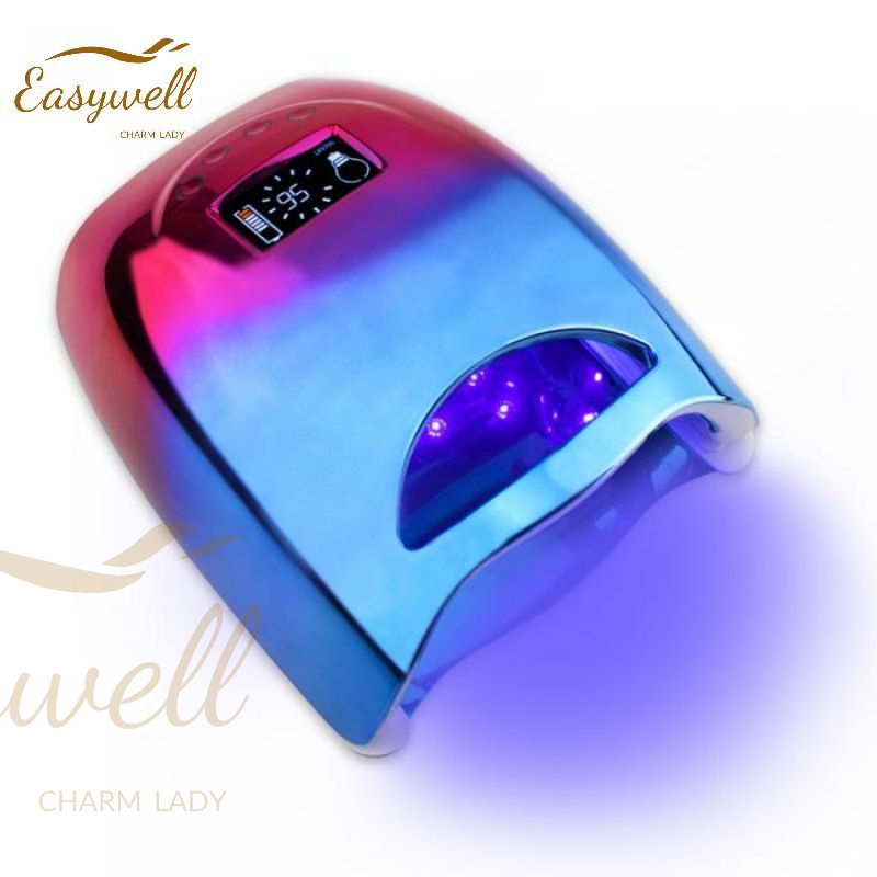 48W Cordless Pro Cure UV LED Gel Nail Lamp Gradient Color
