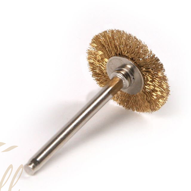 Ceramic Nail Drill Bit Cleaning Mini Brush Wire Rotary Disc with Shaft