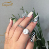  Custom Private Label Nails Luxury Long Ballerina French Coffin Almond Stiletto Press On Nails Acrylic Stick Fake Nails